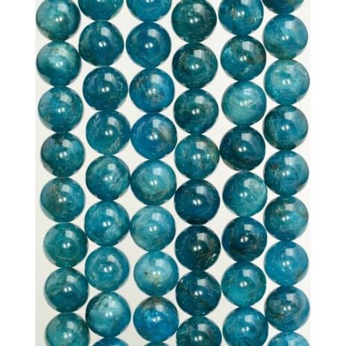 Wholesale Genuine Apatite beads,4mm 6mm 8mm 10mm 12mm Round Gem Stone Loose Beads For Jewelry Making,1 of 15" full strand