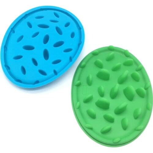 Pet Dog Feeding Food Dish Bowl Silicone Puppy Slow Down Eating Feeder Dish For Dogs Anti Choke Food Container