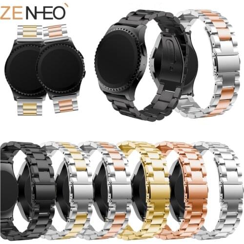 New Stainless Steel Watch band with Connector Adaptor for Samsung Gear S2 RM-732 Soprt Strap for Samsung Gear S2 SM-R732 Band