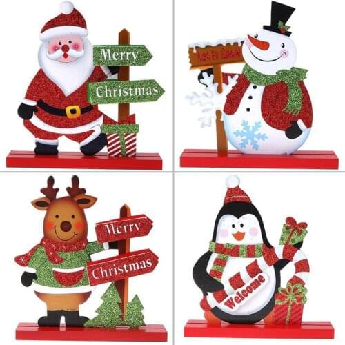 Christmas Snowman Santa Claus Xmas Decor Living Room Table Ornament Craft Gifts