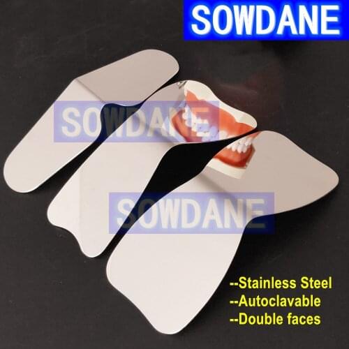 1 piece Dental Orthodontic Teeth Whitening Autoclavable Dental Oral Photographic Mirror Reflector Double-Side Dental Teeth Check