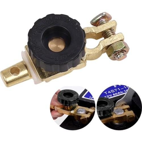 Universal Car Battery Switch Battery Terminal Link Switch Quick Cut-off Disconnect Protector RV Car Battery Power-off Switch