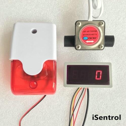 US308MT Oil Lubricant Meter Alarmer OF201-21 1-10L/min Nylon hall effect gasolin flow sensor CE certificate iSentrol Electronics