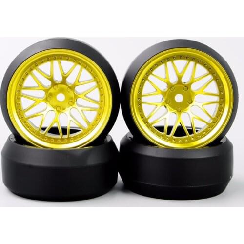 IN STOCK 4Pcs/Set 1:10 RC Car Model Accessory Parts Speed Drift 3 Degree Tires Tyre Wheel Rim For HPI HSP RC Car Accessories