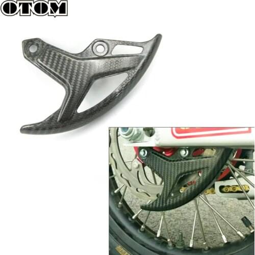 OTOM Dirt bike Carbon Fiber Rear Brake Disc Cover For Honda CRF 250R CRF250RX CRF250X CRF450L CRF450R CRF450RWE CRF450RX CRF450X