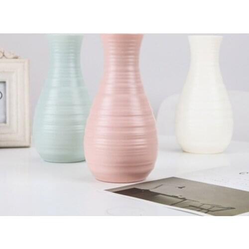 1Pcs imitation ceramic vase Nordic decorative flower basket plastic vase decoration flower pot flower basket vase decoration