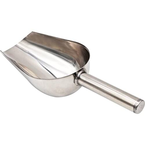 1 PCS Pet Feeding Shovel Poultry Food Scoop Livestock Feeder Shovel Stainless Steel Smooth Durable Pet Poultry Feeding Supplies