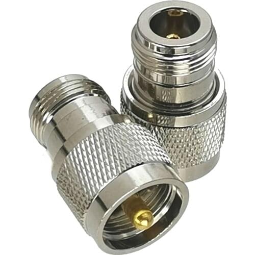 1Pcs N Female Jack to UHF PL259 PL-259 Male Plug RF Coaxial Adapter Connector