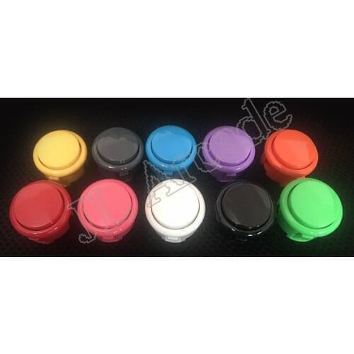 10 x New OEM 30mm Push Buttons Replace For Arcade copy Sanwa Button Mame KOF Games Parts of 10 Colors