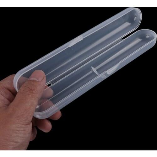 2pcs/lot Silicone Baby Toddler Food Grade Spoon Box Kids Storage Case Box Holder for Baby Spoon Travel Transparent Storage Box