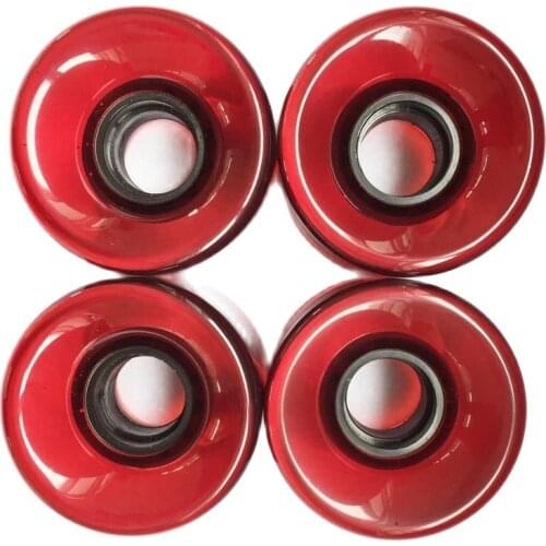 1 Set (4 pcs) Cuiser Skate board Wheels High-strength PU Cuiser Wheels fit 22 Inch roller Board Skateboard Backpack Longboard