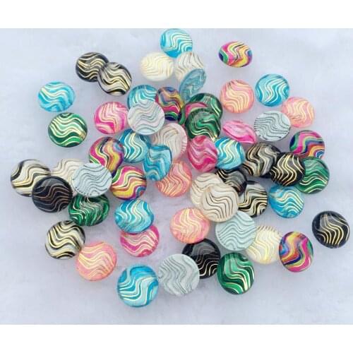 400pcs Taiwan Acrylic force Crystal Round water ripples Rhinestones clothing applique Strass stick button -E83*5