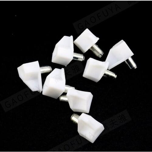 50 pcs Shelf Supports Pegs Studs Clear With Metal Pins DIY Kitchen Cabinet Shelves Tools