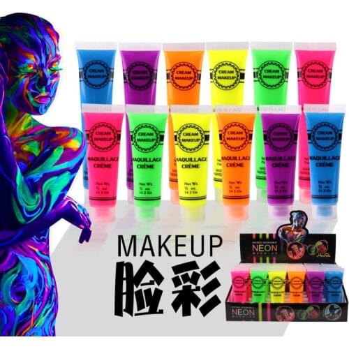 Color Single Tube Face Color Halloween Makeup Body Painting Pigment Wholesale Art Supplies for Artist Non-toxic Easy To Clean