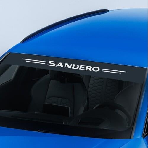 For Renault Dacia Sandero Car Stickers And Decals Auto Winshield Vinyl Exterior Decor Stickers Car Front Windscreen Accessories