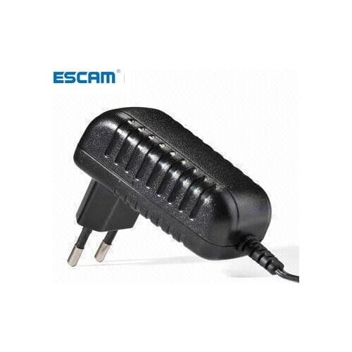 ESCAM CCTV Camera Accessories Power Adapter AC 100V-240V 50/60Hz DC 12V 2A EU