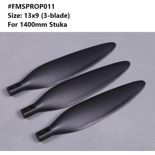 FMS 1400mm 1.4m STUKA Ju 87 Propeller 13x9 Inch 3 Blade FMSPROP011 RC Airplane Model Hobby Plane Aircraft Avion Spare Parts