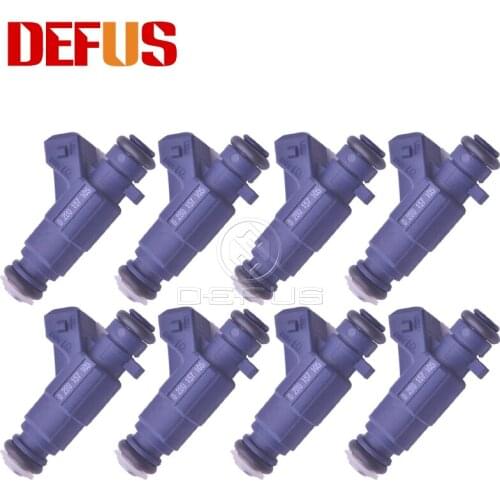 DEFUS 8pcs Fuel Injector Nozzle OE 0280157105 For GM AGILE MONTANA FLEX 1.4 2.0L Bico Gasoline Petrol Car NEW 0 280 157 105