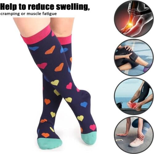 48 Style Compression Socks 20-30 mmgh Best for Varicose Veins Athletic Medical Nurse Running Flight Travels Stocking Men Women