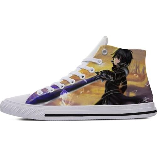 2019 Hot Cool Fashion Cartoon Sneakers Handiness Casual Shoes For Men Women 3D Printed Anime SWORD ART ONLINE Yuki Asuna SAO