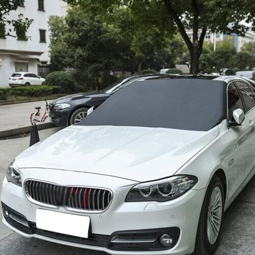 2020 Car Front Windshield Snow Cover Anti-Frost Cover Half Cover Car Clothing Magnetic Front Protection Cover Magnet Snow File