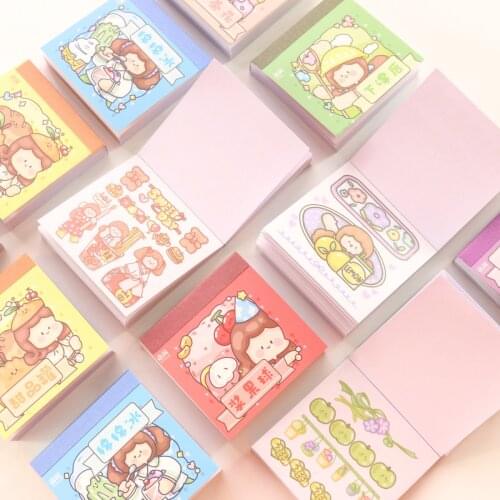 Domikee Cute new cartoon Korean journal diary decorative DIY stickers book school student pocket stickers lot stationery 50pcs