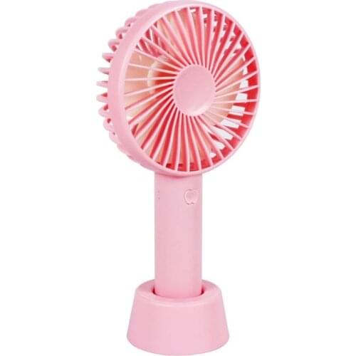Mini Handheld Fan Portable Rechargeable Battery Operated Cooling Desktop with Base 3 Modes for Home Office Travel Outdoor 4XFB