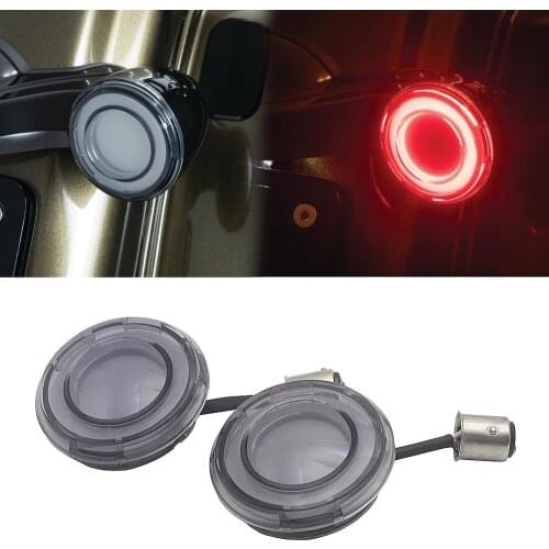 Motorcycle Bullet Style LED Rear Turn Signal Conversions Case for Harley Touring Softail Dyna Sportster XL883 XL1200 2018-2021