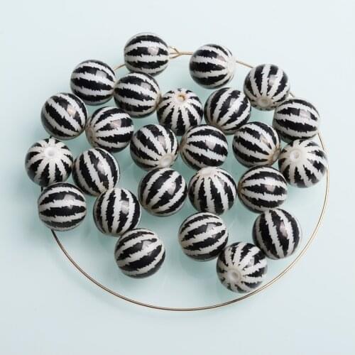 New Landing Porcelain beads 10mm Printed Ceramic Beads for making jewelry