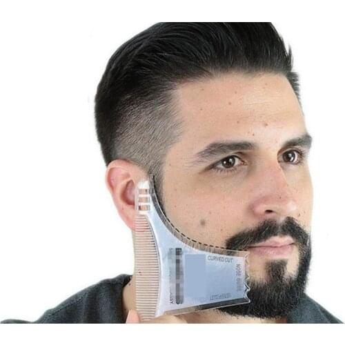 New Pattern Gentleman Beard Shaping Styling Template Beard Comb Men Shaving Tools For Hair Beard Trim Template Comb Sexy Man