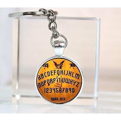 Ouija Board Keychain pendant Ouija Board jewelry Cothic Glass Photo Cabochon Car Bag Keychain pendant Jewellery Gifts Astrology