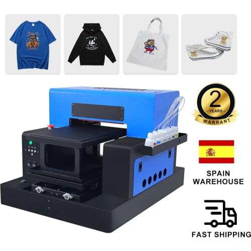 DTG Printer A3 For T-shirt Print Machine Automatic Flatbed Printer For T-shirts Hoodies Shoes Canvas Bag Jeans
