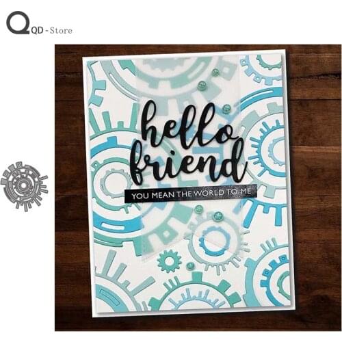 Gear Shape Metal Cutting Dies for Scrapbooking Mold Cut Stencil Handmade Tools DIY Card Make Mould Model Craft Decoration New