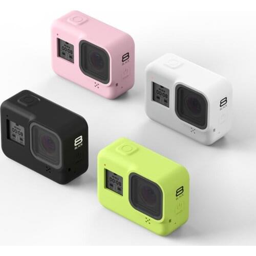 Silicone Case For GoPro Hero 8 Protective Silicone Case Skin Housing Cover Bag For GoPro Hero 8 Black Action Camera Accessories
