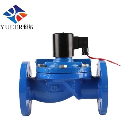 Cast Iron Flange Solenoid Pilot Operated Directional Control Valves AC 220V 2inch