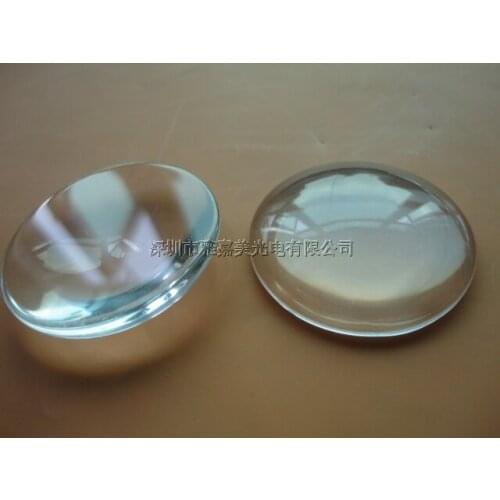 LED glass lens Diameter 40MM Height 8.5MM Plano convex lens ,power LED lens