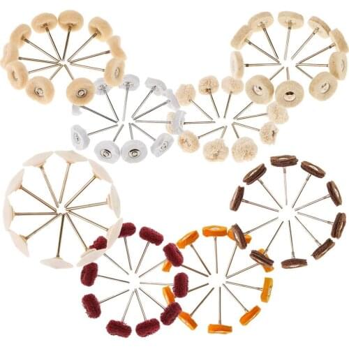 10pcs Lab Jewelry Watch Polishing Wheel Burs Shank Approx. 3cm Polishers