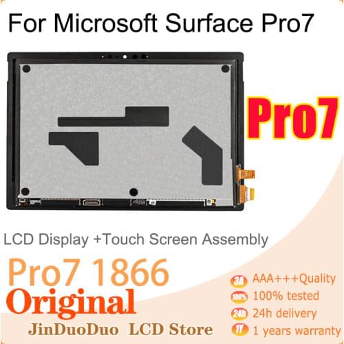 Original For Microsoft Surface Pro 7 1866 Touch Screen LCD Display Panel Digitizer Assembly Replacement