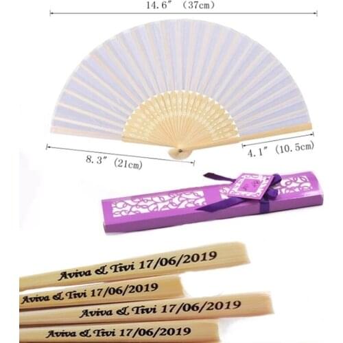 15 pcs/lot Personalized Luxurious Silk Fold hand Fan in Elegant Laser-Cut Gift Box +Party Favors/wedding Gifts+printing