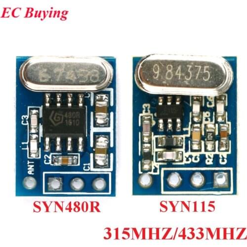 SYN115 SYN480R 315MHZ 433MHZ Transmitter Receiver Wireless Module ASK/OOK Transmitter Receiver Board For Arduino