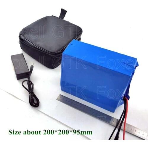 LFP 36V 12Ah 10AH 38v 500W 36V10AH 350w 250w Lifepo4 battery city scooter bike with 15A BMS long cycles + 43.8v 2A Charger + bag