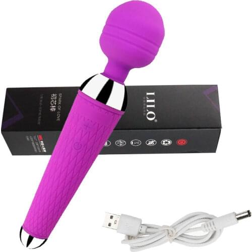 AV Vibrator Toys Magic Wand G-Spot Powerful Sex-Shop For Woman USB Recharge Adults Clitoris Stimulator Massager Erotic Products