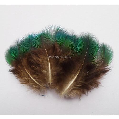 Cheap! 20 Pcs 3-6cm Natural Peacock Green Body Plumas Feathers for Wedding/Party DIY earring hat Carfts Decorations plumes
