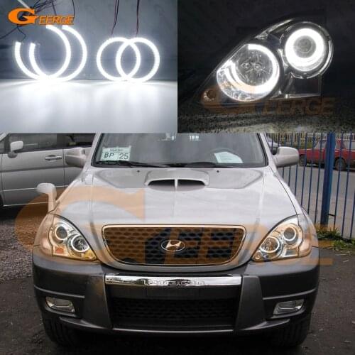 For Hyundai Terracan 2001-2007 Excellent Ultra bright smd led Angel Eyes Halo Ring Day Light