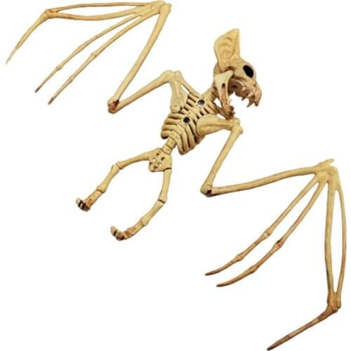 Halloween Horror Bats Skeleton Realistic Spoof Animal Skeleton Model 2020 Halloween Horror House Party Tricky Decoration Props