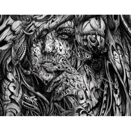 Hot sale ,Black & White Abstract mosaic painting,5d diy diamond painting full square/round drill,Cross-Stitch,Diamond Embroidery