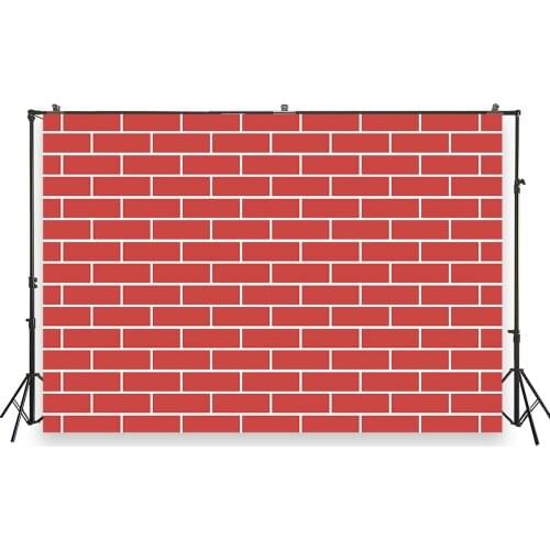 HUAYI Photography Backdrops Red Brick Wall Newborn Studio Portraits Photobooth Background Birthday Party Photo Backdrop W-7003