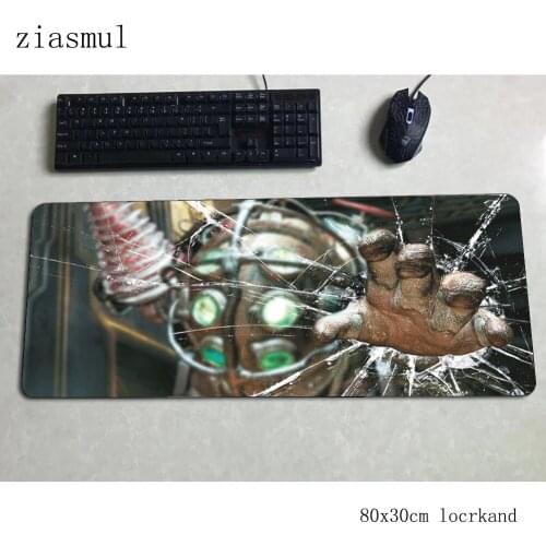 Bioshock mouse pad 80x30cm mats Halloween Gift Computer mouse mat gaming accessories 3d large mousepad keyboard games pc gamer