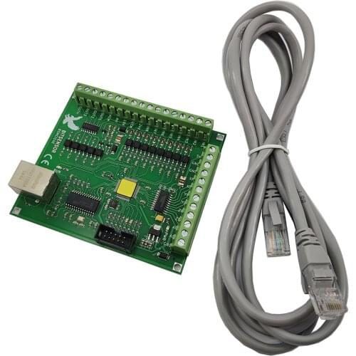 Mach3 4-axis 5-axis CNC motion control card Milling machine Engraving machine Controller Ethernet interface CNC