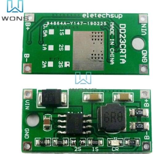 2A Multi-Cell Synchronous Buck Li-Ion Charger DC 5-23V to 4.2V 8.4V 12.6V for 3.7V 7.4V 11.1V 18650 Lithium Battery